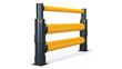 Atlas Double Traffic+ | Industrial Safety Guardrail Plus Handrail