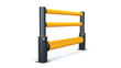 iFlex Single Traffic+ Forklift Safety Guardrail Plus Handrail