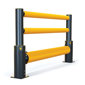 iFlex Single Traffic+ Forklift Safety Guardrail Plus Handrail