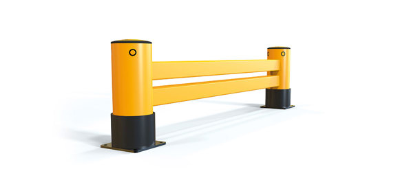 eFlex Double Rack End Barrier | A-SAFE Racking Protection