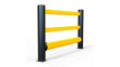eFlex Single Traffic+ | Forklift Safety Guardrail Plus Handrail