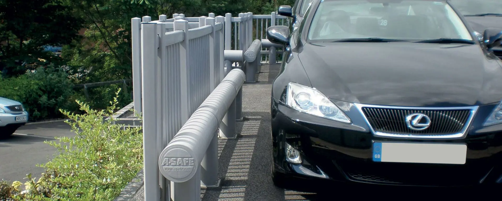 Best in class perimeter protection for luxury Lexus parking lot