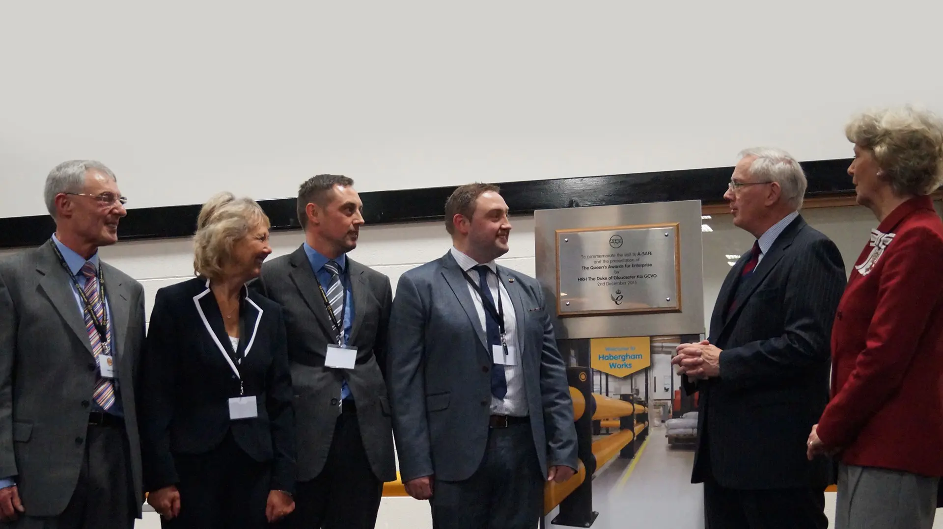 Duke of Gloucester Presents A-SAFE with Queen's Award on Inaugural Customer Day