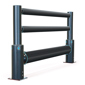 iFlex Single Traffic+ CS | Forklift Guardrail Plus Handrail for Cold Storage