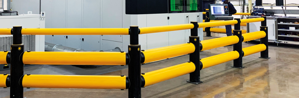 A-SAFE polymer guardrails are first choice for Outokumpu