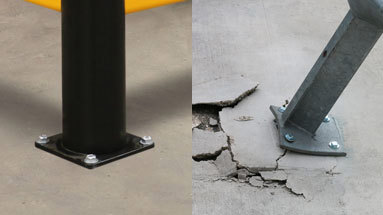 Polymer Safety Barriers Protect Floors from Damage Unlike Steel