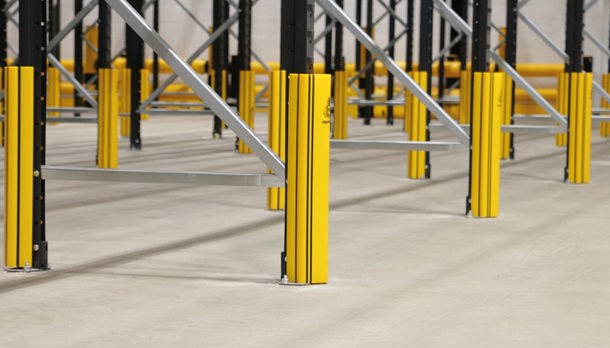 Rack Guards Protecting Rack Legs in Warehouse | A-SAFE Racking Protection