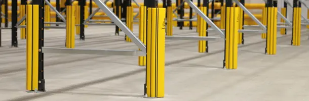 End Frame High Rack Protection Pallet Rack End Barriers | A-SAFE