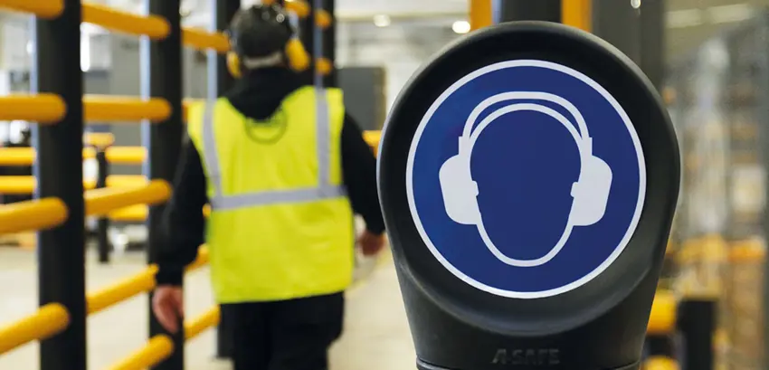High-visibility safety signs 