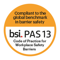 PAS 13 Compliant – safety barriers in industrial workplaces
