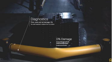 Polymer barrier 0% damage after forklift impact