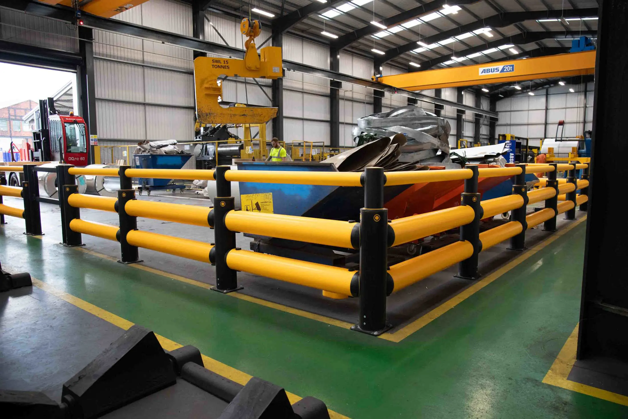 Steel profile manufacturer secures site with A-SAFE polymer safety solutions
