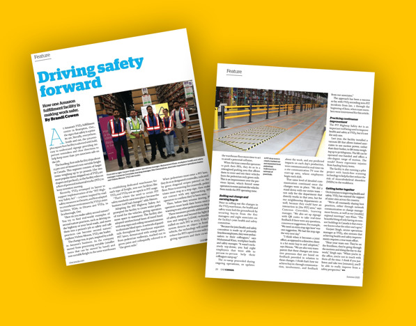 OH&S - Driving Safety Forward article featuring A-SAFE