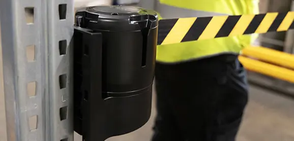 A SAFE Retractable Barrier Racking Access Control